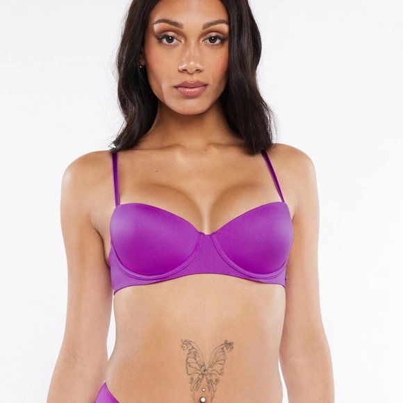 Savage X Not Sorry Microfiber Low-Cut Balconette Bra - Picture 1 of 4